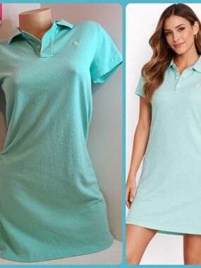 Ralph Lauren Mint Green Polo Dress Size Sm - NWOT 100% Cotton